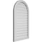 Ekena Millwork Round Top Surface Mount PVC Gable Vent: Functional, w/ 2"W x 1-1/2"P Brickmould Frame, 24"W x 42"H GVPRT24X4202SF - alternate 3